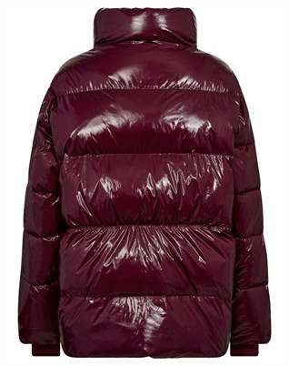 Glossy CC Puffer Jakke - Plum